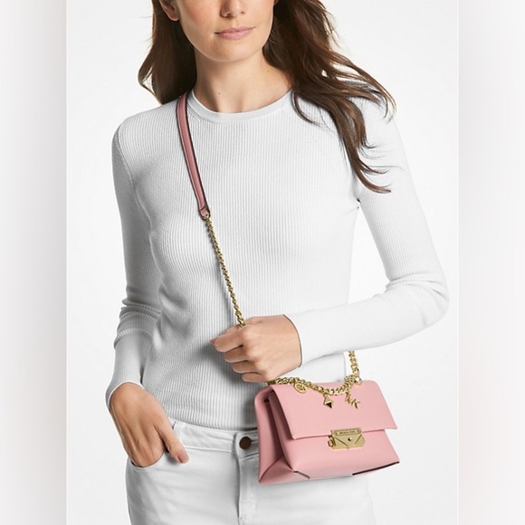 Michael Kors Cece Small Crossbody Bag with Gold Chain –Brand New Primrose color - Picture 3 of 16